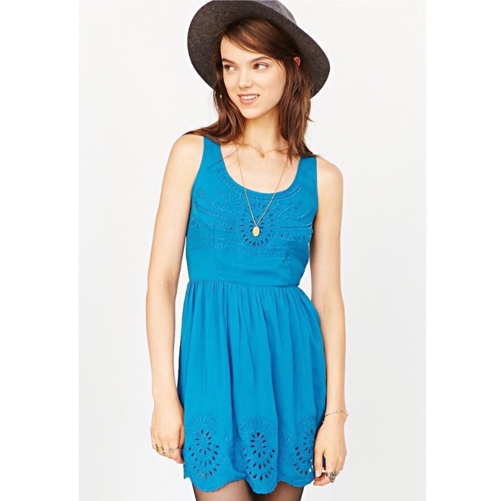 UO / Pins And Needles - Scallop-Hem Fit + Flare Dress